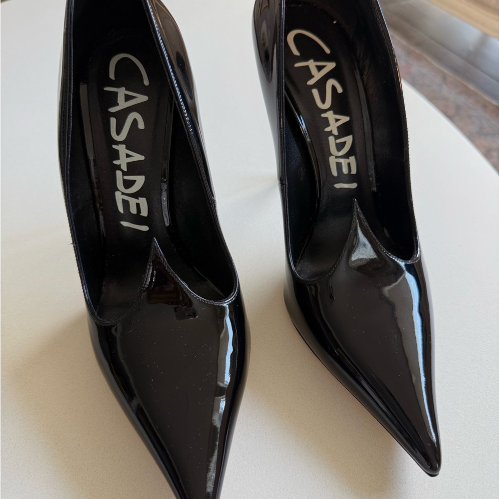 Casadei Black High-Heeled Pumps